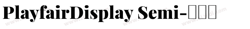 PlayfairDisplay Semi字体转换